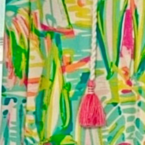 Vibrant Lilly Pulitzer multicolor Hooded Rylie swim cover up dress - Picture 3 of 3